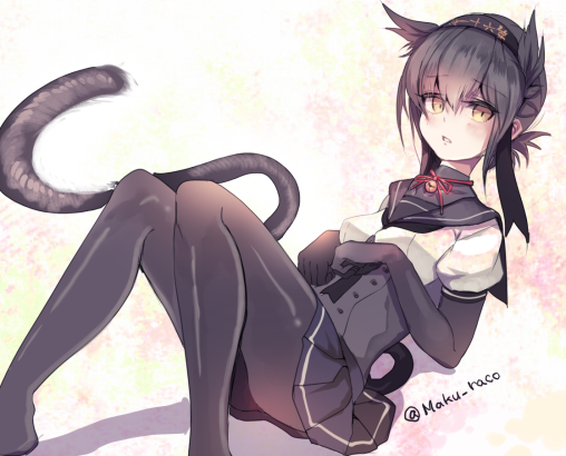 kantai-collection-hatsuzuki-pantyhose-legs-anime-cat-girl-black-tights-nylon-nekomimi-bodystocking-cat-ears