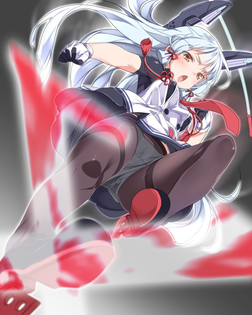 kantai-collection-murakumo-pantyhose-legs-anime-girl-black-tights-upskirt-panties-nylon