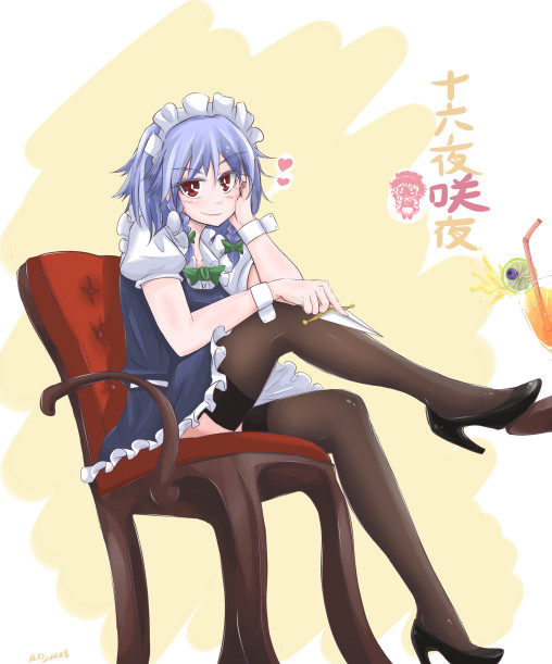 touhou-izayoi-sakuya-stockings-legs-anime-girl-high-heels-maid-uniform-kneesocks-thighhighs