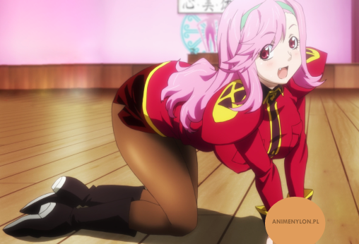 maken-ki-ootsuka-celia-pantyhose-legs-anime-girl-black-tights-nylon-pink-hair