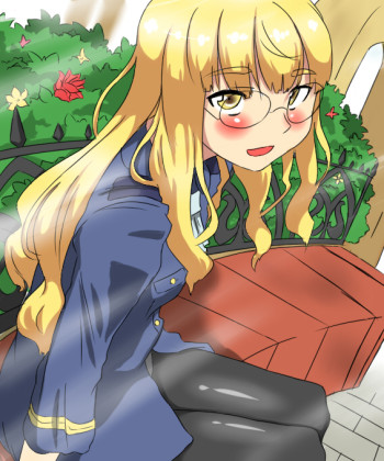 strike-witches-perrine-h-clostermann-pantyhose-legs-anime-glasses-girl-megane-blonde-tights