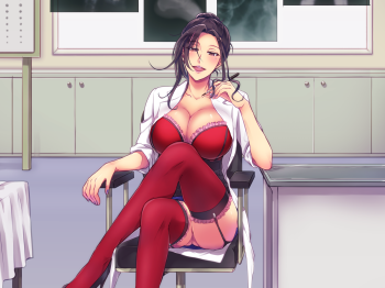 red-stockings-big-boobs-anime-milf-girl-nylon-legs-lingerie-garter-belt-bra
