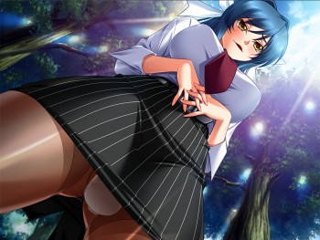 sansha mendan hagiura yuuna hentai pantyhose tights anime nylon girl stockings dildo