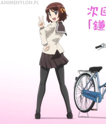 Minami Kamakura Koukou Joshi Jitensha-bu Maiharu Hiromi stockings anime pantyhose anime tights nylon