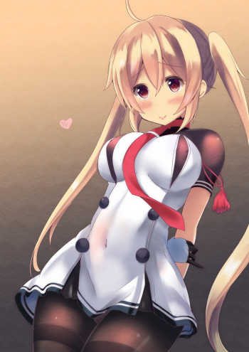 kantai collection murasame stockings anime pantyhose black tights bylon twintails blonde