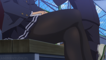 saenai heroine no sodatekata kasumigaoka utaha stockings crossed legs anime pantyhose nylon girl