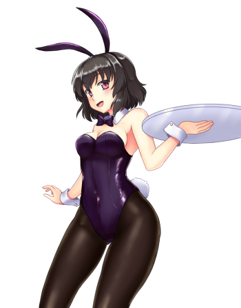 touhou shameimaru aya stockings anime pantyhose bunny girl tights nylon usamimi