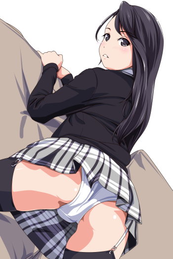 anime panties stockings garter straps miniskirt ass girl pantsu schoolgirl school uniform
