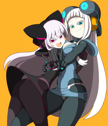 electro emilia alice big ass stockings thick thighs legs thicc pantyhose tights nylon 2girls anime