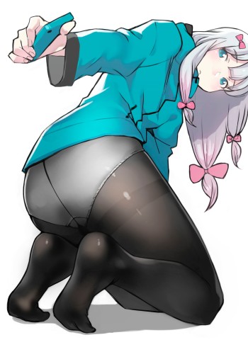 ero-manga sensei izumi sagiri stockings anime pantyhose ass panties black tights nylon feet hosiery ecchi