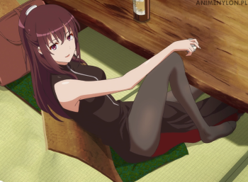saenai heroine no sodatekata kosaka akane pantyhose anime stockings tights nylon legs feet hosiery thick thighs girl